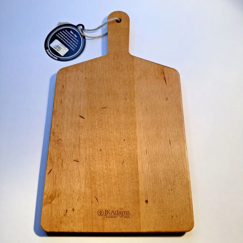 JK Adams Wooden Cutting Board Charcuterie Paddle Laser Engraved Cactus CA Custom